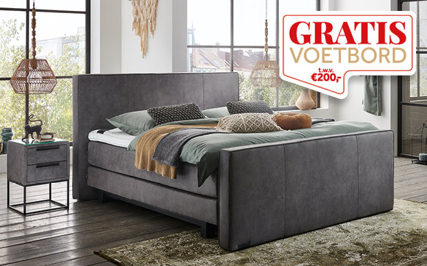 Caresse Boxspring 6060 vlak Gratis Voetbord